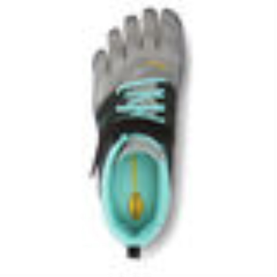 Gri-siyah-aqua Vibram V-tren Kadın